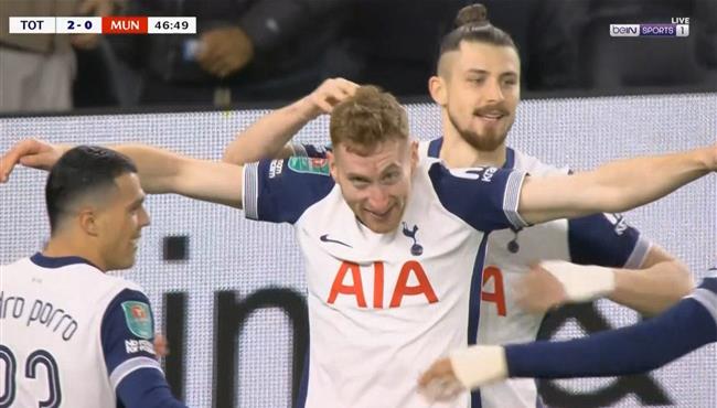 هدف توتنهام الثاني في مرمي مانشستر يونايتد بكأس الرابطة الانجليزية