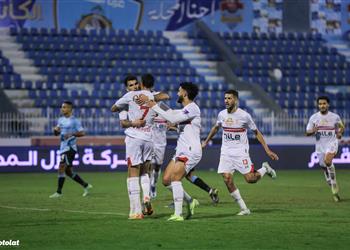 فيديو زيزو وحسام عبد المجيد يسجلان هدفي الزمالك الثالث والرابع أمام غزل المحلة
