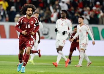 فيديو أكرم عفيف يسجل هدف قطر الأول أمام الإمارات