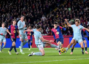 فيديو بيدري يسجل هدف برشلونة الأول أمام أتلتيكو مدريد