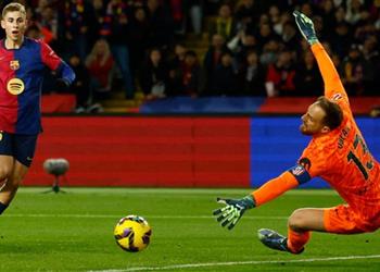 أوبلاك أتلتيكو مدريد فاز على برشلونة بعد بداية مليئة بالخوف غير المبرر