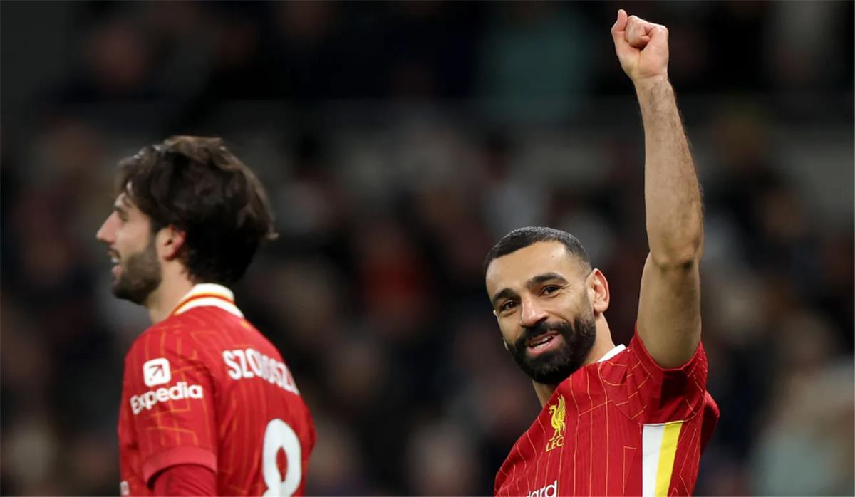 الصالح سبورت : محمد صلاح يدخل تاريخ ليفربول برقمين جديدين بعد هدفيه أمام توتنهام