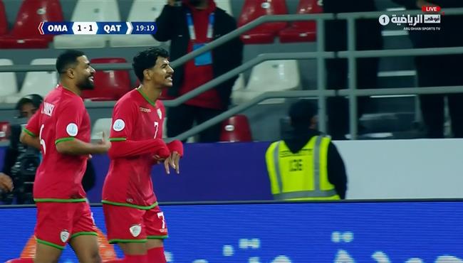 هدف تعادل عمان مع قطر 1 1 كاس الخليج