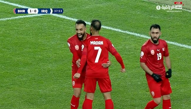 هدف البحرين الاول في مرمي العراق بكأس الخليج