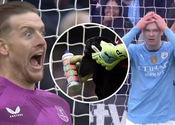 بطريقتي الحضري ومارتينيز حارس إيفرتون يحرم هالاند من مطاردة محمد صلاح