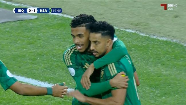 هدف سالم الدوسري في مرمي العراق بكاس الخليج