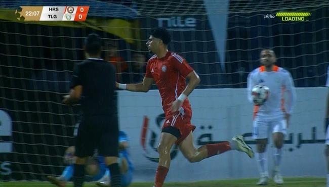 هدف حرس الحدود الاول في مرمي طلائع الجيش بالدوري المصري