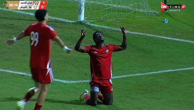 هدف حرس الحدود الثاني في مرمي طلائع الجيش بالدوري المصري