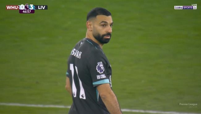 محمد صلاح يهدر انفراد تام امام وست هام بالدوري الانجليزي