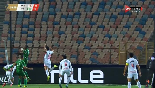 حسام اشرف كاد ان يسجل هدف للزمالك امام الاتحاد السكندري