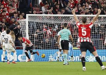 فيديو بيرنجير يسجل هدف أتلتيك بلباو الأول ضد ريال مدريد