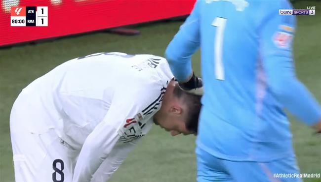 خطأ من فالفيردي يتسبب في هدف اتلتيك بلباو الثاني بمرمي ريال مدريد