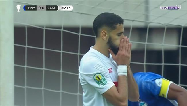 محمود بنتايك يهدر فرصة هدف امام انيمبا بكأس الكونفيدرالية