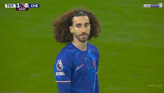هدف توتنهام الاول في مرمي تشيلسي بعد خطأ من كوكوريلا