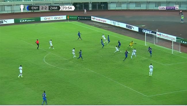 حارس انيمبا والمدافع ينقذان هدف محقق للزمالك في كأس الكونفيدرالية