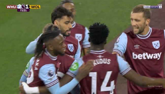 اهداف مباراة وست هام وولفرهامبتون 2 1 الدوري الانجليزي