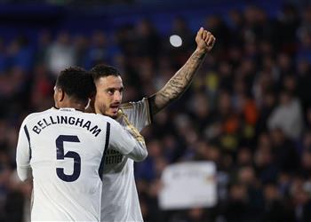 فيديو خوسيلو يقود ريال مدريد لصدارة الدوري الإسباني بثنائية أمام خيتافي