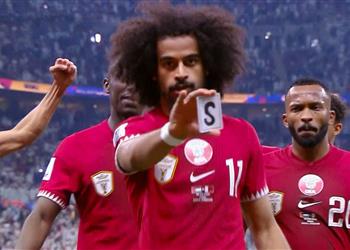 فيديو أكرم عفيف يسجل هدف قطر الأول أمام الأردن
