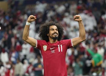 فيديو أكرم عفيف يسجل هدف قطر الثاني أمام الأردن