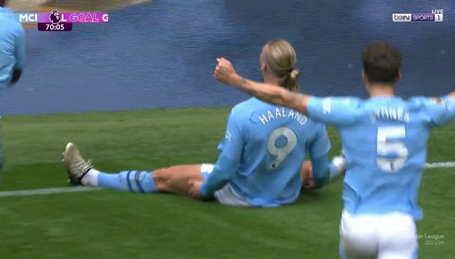 هدف هالاند الاول في مرمي ايفرتون بالدوري الانجليزي