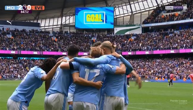 اهداف مباراة مانشستر سيتي وايفرتون 2 0 الدوري الانجليزي