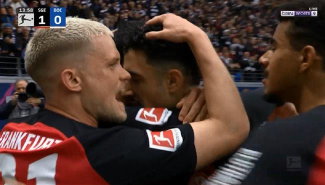 اهداف مباراة اينتراخت فرانكفورت وبوخوم 1 1 الدوري الالماني