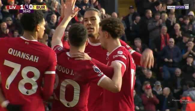 اهداف مباراة ليفربول وبيرنلي 3 1 الدوري الانجليزي