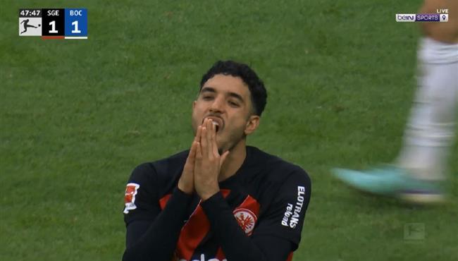 عمر مرموش يهدر فرصة هدف امام بوخوم بالدوري الالماني