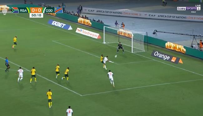 فرصة خطيرة من الكونغو الديمقراطية علي مرمي جنوب افريقيا