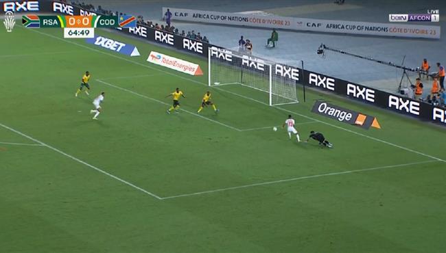 خطأ حارس جنوب افريقيا الفادح كاد ان يتسبب في هدف للكونغو الديمقراطية