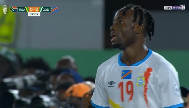 فيستون مايلي يهدر فرصة هدف الفوز القاتل للكونغو الديمقراطية امام جنوب افريقيا