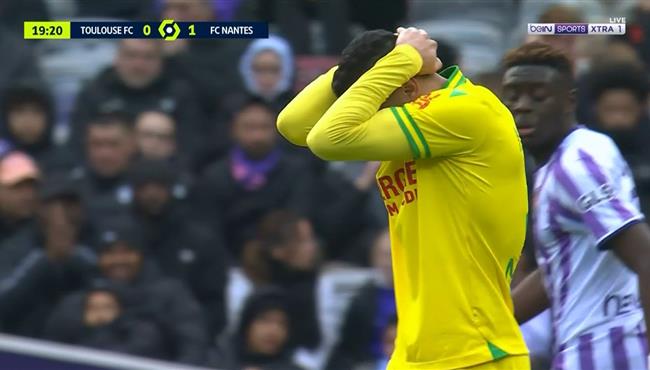 القائم يحرم مصطفي محمد من تسجيل هدف رائع امام تولوز