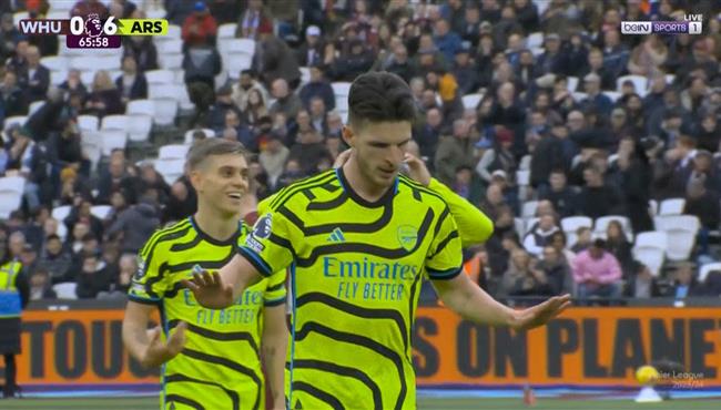 هدف ديكلان رايس الرائع في مرمي وست هام ويرفض الاحتفال