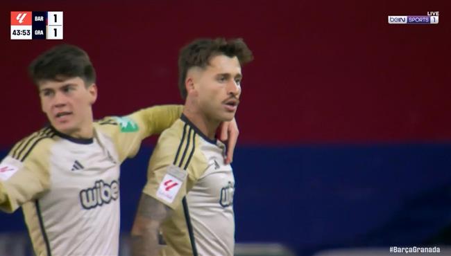 هدف تعادل غرناطة مع برشلونة 1 1 الدوري الاسباني