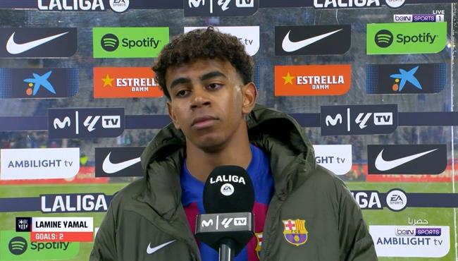 تصريحات لامين يامال بعد مباراة برشلونة وغرناطة بالدوري الاسباني
