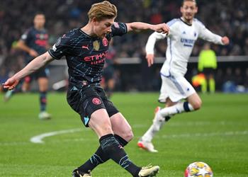 فيديو في ليلة إصابة جريليش دي بروين يقود مانشستر سيتي لاجتياز كوبنهاجن بثلاثية بـ دوري أبطال أوروبا