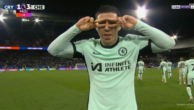 هدف تشيلسي الثالث في مرمي كريستال بالاس بالدوري الانجليزي فرنانديز