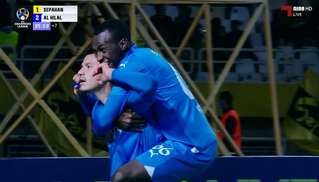 هدف الهلال الثالث في مرمي سباهان اصفهان بدوري ابطال اسيا