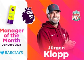 كلوب يتفوق على منافسيه ويتوج مدرب شهر يناير في الدوري الإنجليزي