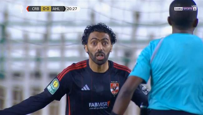 حسين الشحات يهدر انفراد امام شباب بلوزداد في دوري ابطال افريقيا