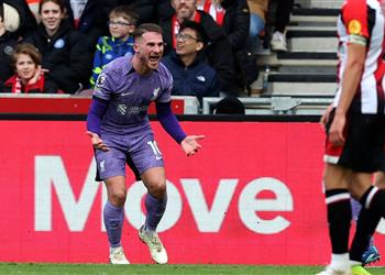 بالفيديو محمد صلاح يصنع ببراعة وماك أليستر يسجل هدف ليفربول الثاني أمام برينتفورد