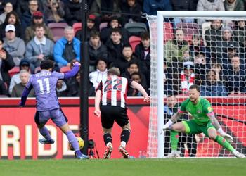 تعرف على تقييم محمد صلاح بعد تألقه في مباراة ليفربول وبرينتفورد