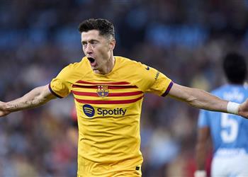 ترتيب هدافي الدوري الإسباني بعد هدفي ليفاندوفسكي في مباراة برشلونة وسيلتا فيجو