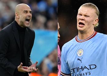 جوارديولا يسخر من نفسه بسبب هالاند سجلت 11 هدف ا في 11 عام ا