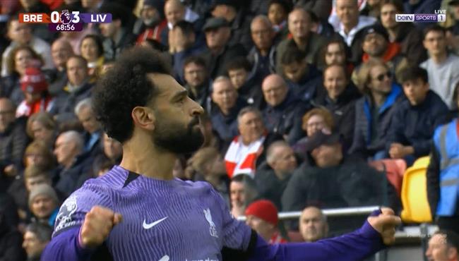 هدف محمد صلاح الرائع في مرمى برينتفورد بالدوري الانجليزي