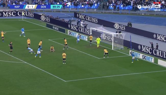 اهداف مباراة نابولي وجنوى 1 1 الدوري الايطالي