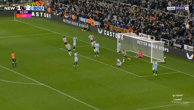 اهداف مباراة نيوكاسل وبورنموث 2 2 الدوري الانجليزي