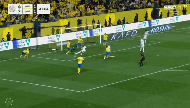 فرصة خطيرة من الفتح علي مرمي النصر بالدوري السعودي