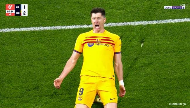 هدف ليفاندوفسكي الثاني في مرمي سيلتا فيجو بالدوري الاسباني