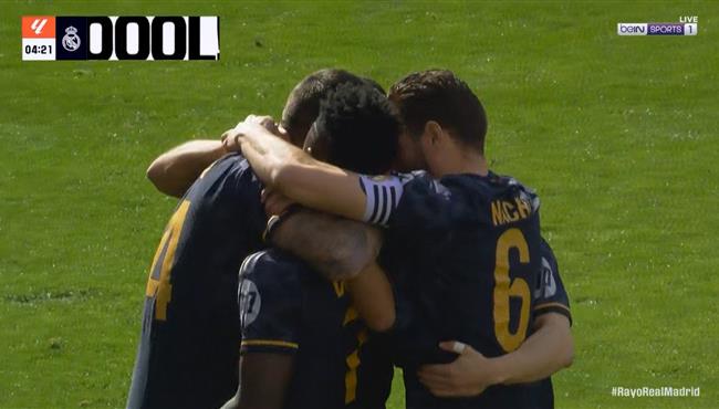 اهداف مباراة ريال مدريد ورايو فاليكانو 1 1 الدوري الاسباني